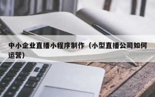 漳浦中小企业直播小程序制作（小型直播公司如何运营）