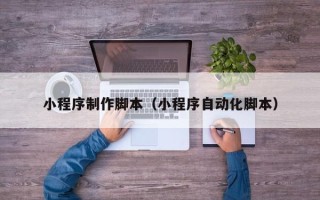 漳浦小程序制作脚本（小程序自动化脚本）