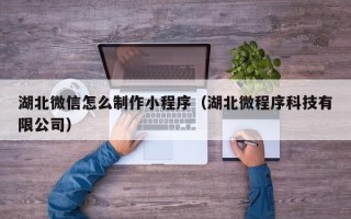 漳浦湖北微信怎么制作小程序（湖北微程序科技有限公司）